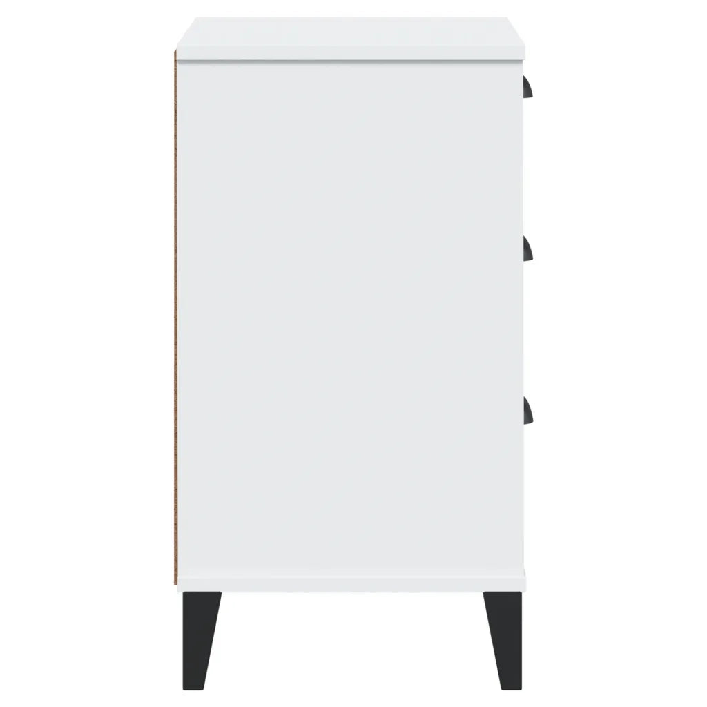 Comodino VIKEN Bianco in Legno Multistrato