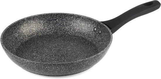 Pentola antiaderente con presa morbida e rivestimento ibrido
