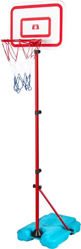 Impianto da basket per bambini - Anello da basket - regolabile in altezza, portatile con piede gonfiabile, per giochi indoor ed esterno per bambini di 3-8 anni