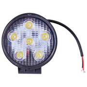 Lampada con 6 LED, 10-30V, 18W, angolo di radiazione 30°, tipo spot, 118x118x35mm, 6000K, IP67, Breckner Germany
