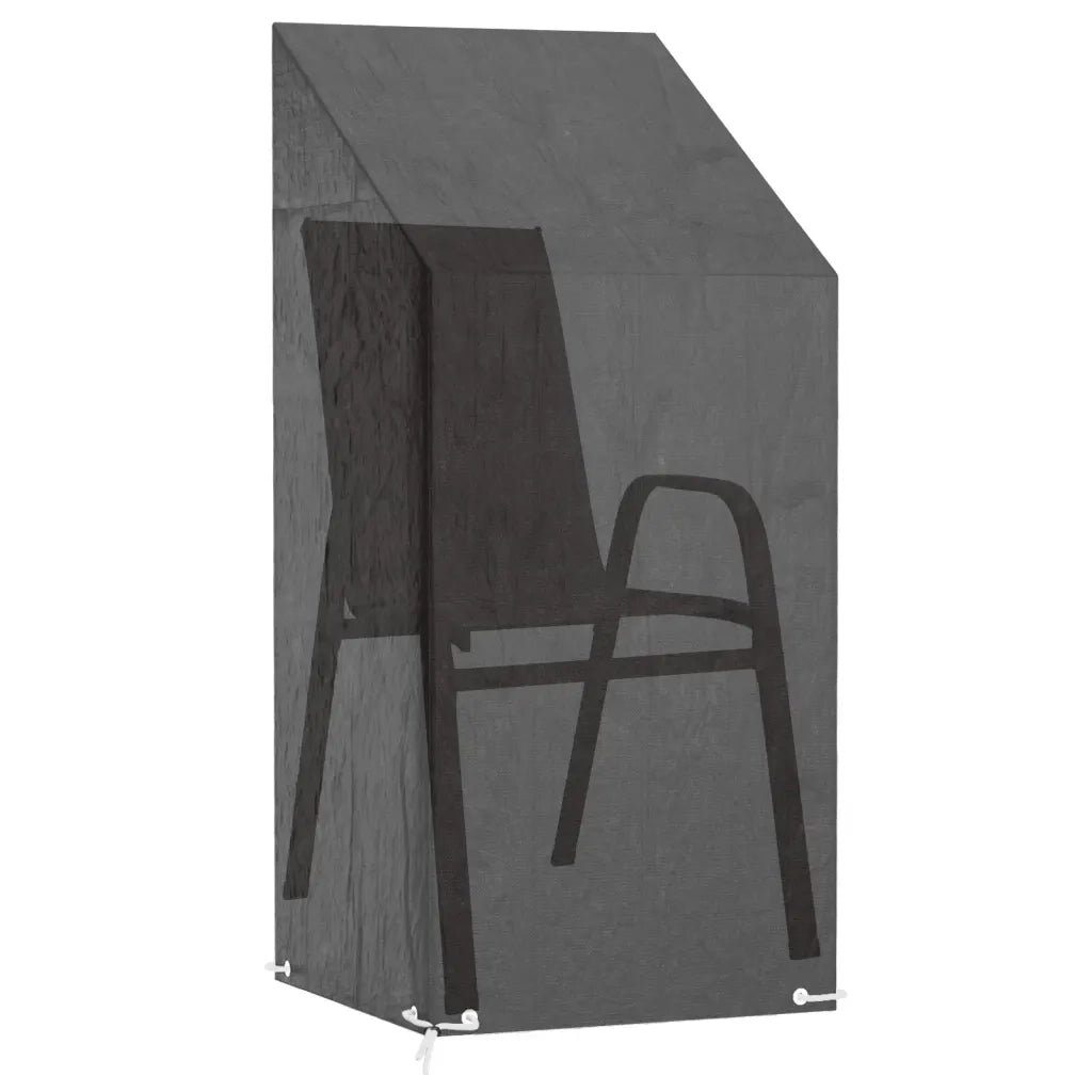 Coprisedie Giardino | Telone per mobili da esterni 2 pz 8 Occhielli 65x65x110/150cm Polietilene