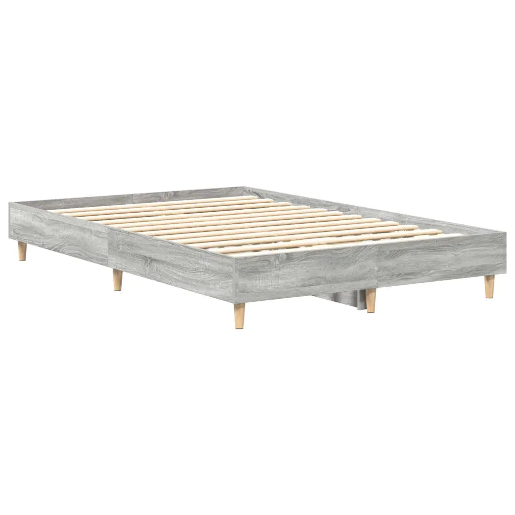 Struttura del letto-Giroletto Grigio Sonoma 193 x 123 x 25 cm