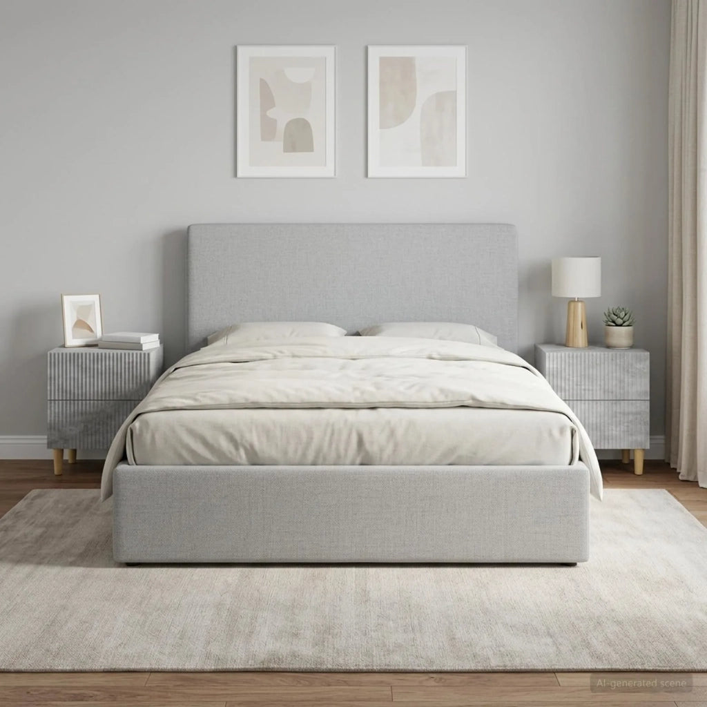 Armadio da Notte 2 pcs Grigio Cemento 43 x 34,5 x 48 cm 894532