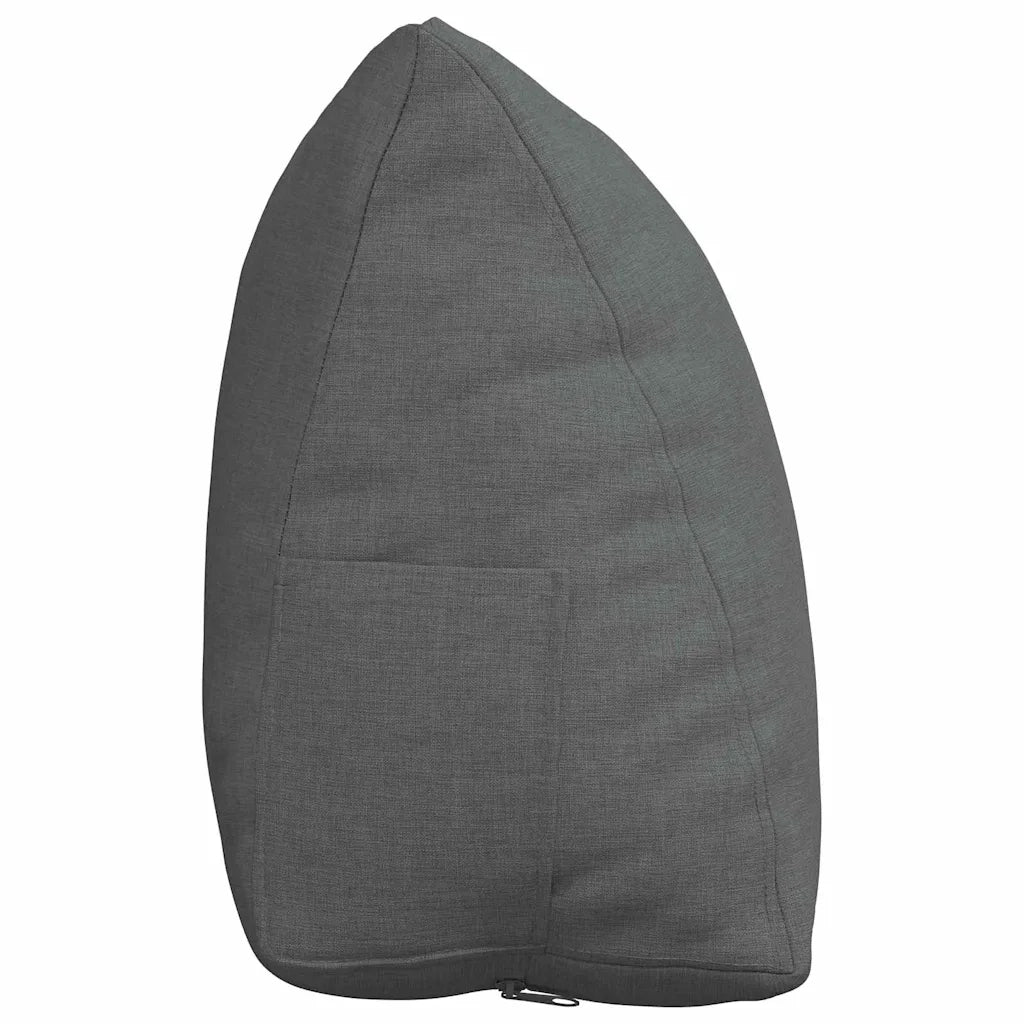 Cuscino per Schiena | Cuscino dorsale Grigio scuro 45 x 20 x 35 cm Tessuto