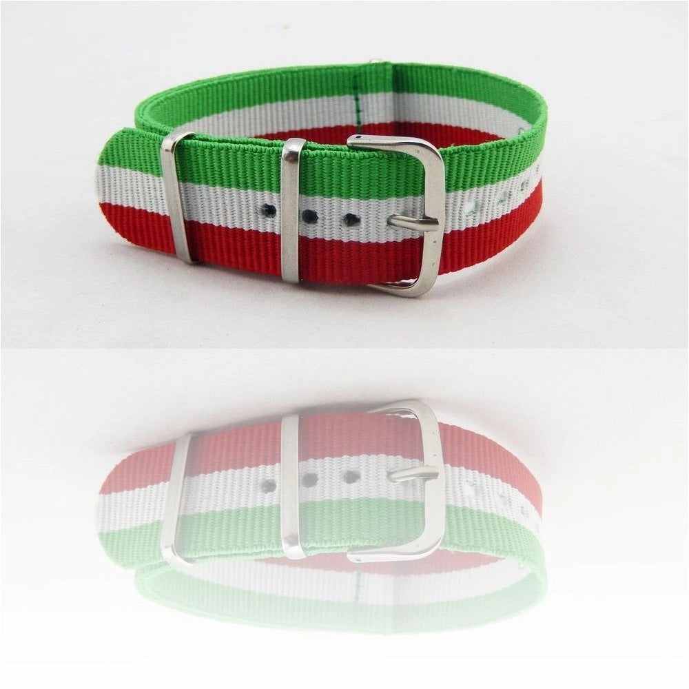 Trade Shop - Cinturino In Nylon Universale Ricambio Orologio Larghezza 20mm Italia -