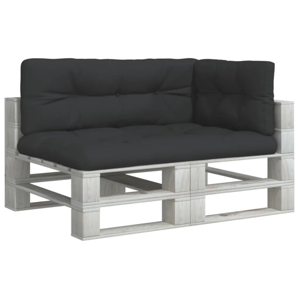 Cuscini per Pallet 3 pz Neri in Tessuto Oxford 3217127