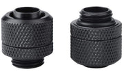 Connettore Flessibile per Tubi - 2 Pezzi - G1/4 Cavo - Messing - Raffreddamento Acqua - Duraturo e Affidabile - Connettore per Raffreddamento Acqua
