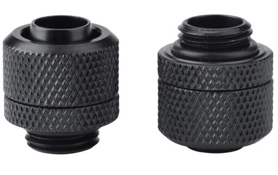 Connettore Flessibile per Tubi - 2 Pezzi - G1/4 Cavo - Messing - Raffreddamento Acqua - Duraturo e Affidabile - Connettore per Raffreddamento Acqua