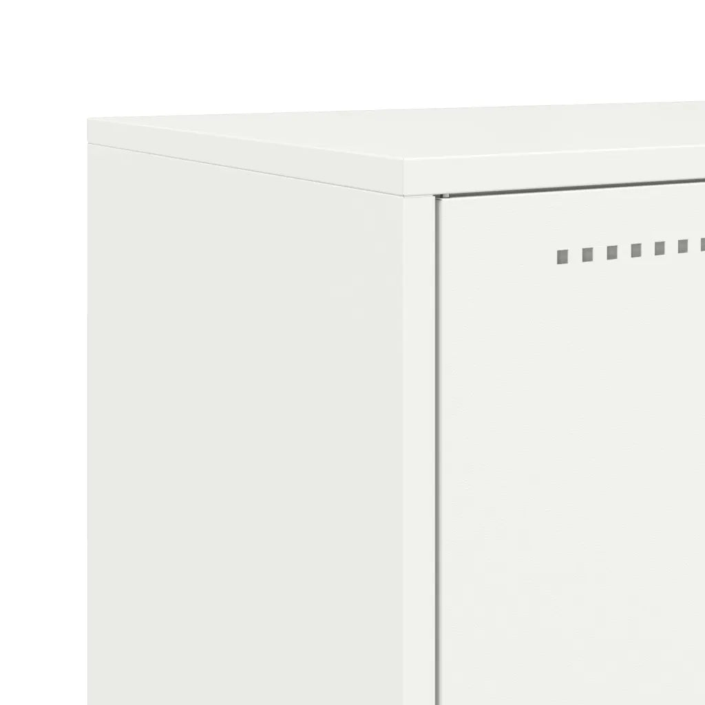 Credenza Bianca 68,5x38,5x123,5 in Acciaio