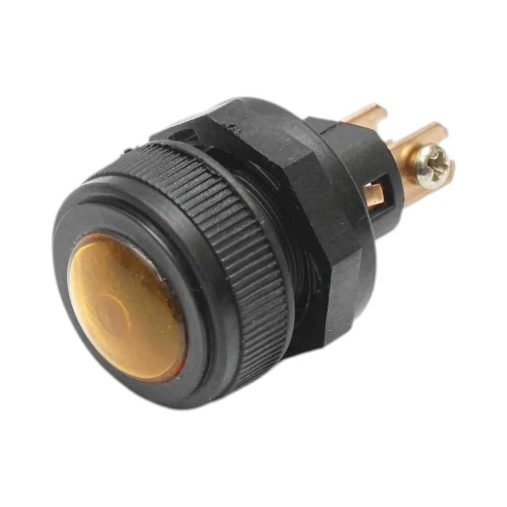 Spia luminosa gialla 12V/10A–24V/5A 2 pin universale