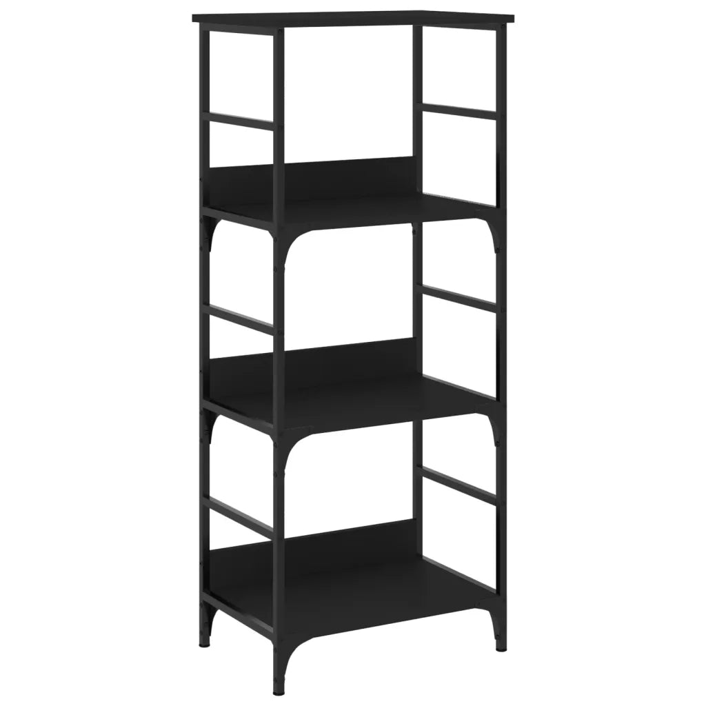 Libreria Nera 50x33x117,5 cm in Legno Multistratocod mxl 130998