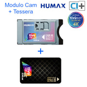 Humax Modulo CAM CAM Tivùsat 4K Ultra HD con Tessera inclusa
