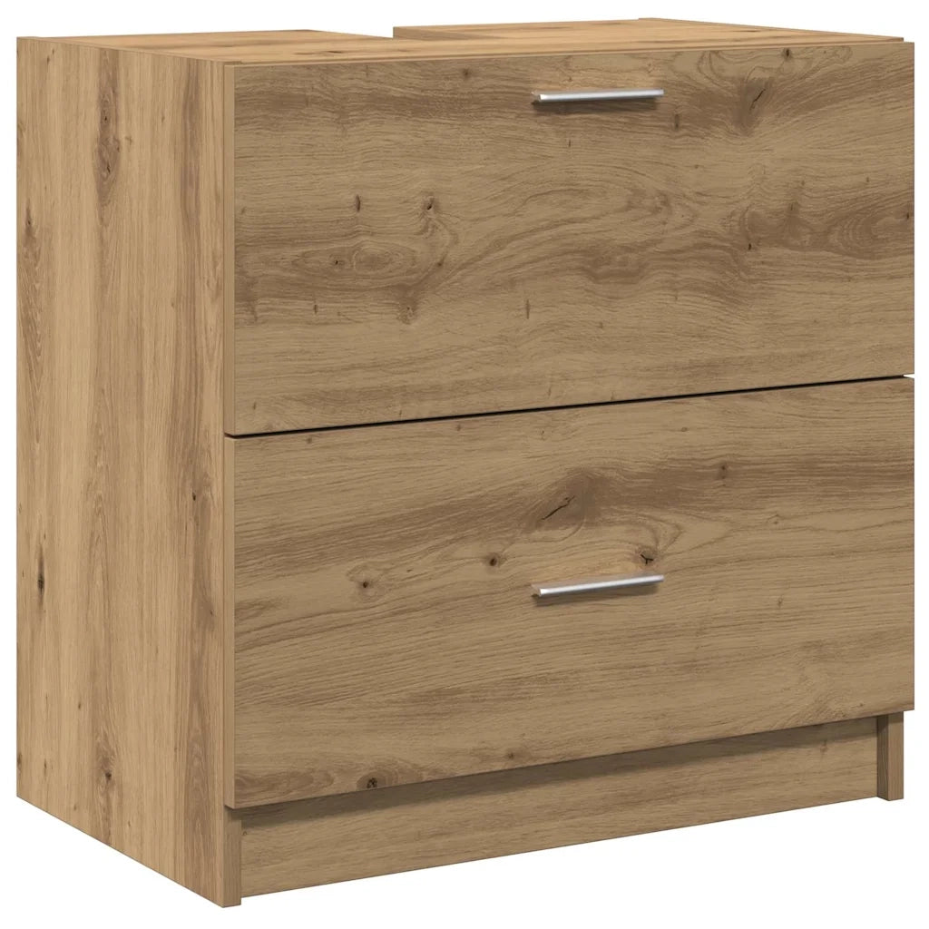 Mobile da Bagno con cassetto Rovere artigianale 59 x 37 x 59 cm 868822