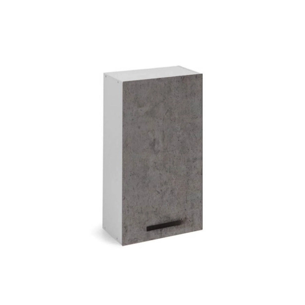 Pensile cucina con anta 40x32x72H colore cemento