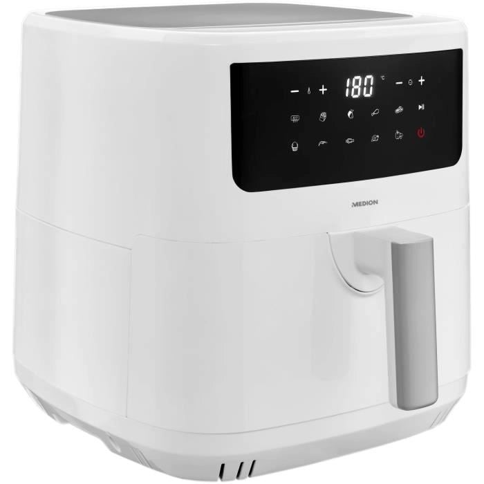 Friggitrice ad Aria Calda - MEDION - 50073000 - 2150 W - Touch screen - 9 programmi - Bianca