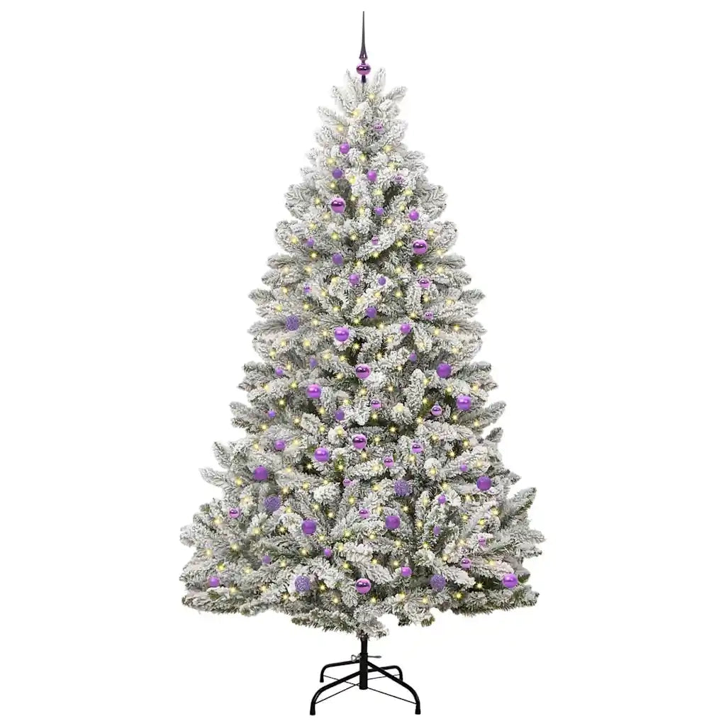 Albero di Natale | Decorazioni natalizie artificiale con 300 LED Verde e Bianco 240 cm