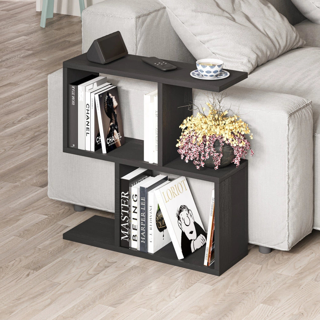 Tavolino da caffè in legno "Homemania" - 60 x 20 x 60 cm - Legno nero