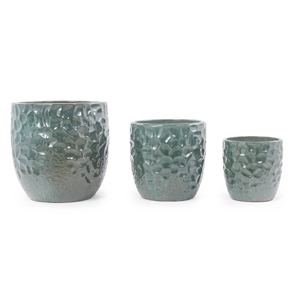 VASO da fiori Ø30 cm Ceramica Verde scuro