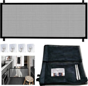 Trappino per cani senza foratura - Reticolo di protezione per porte per bambini - Porta cani per scale e porte - Adatto per interni ed esterni - 110 x 78 cm Trappino per cani