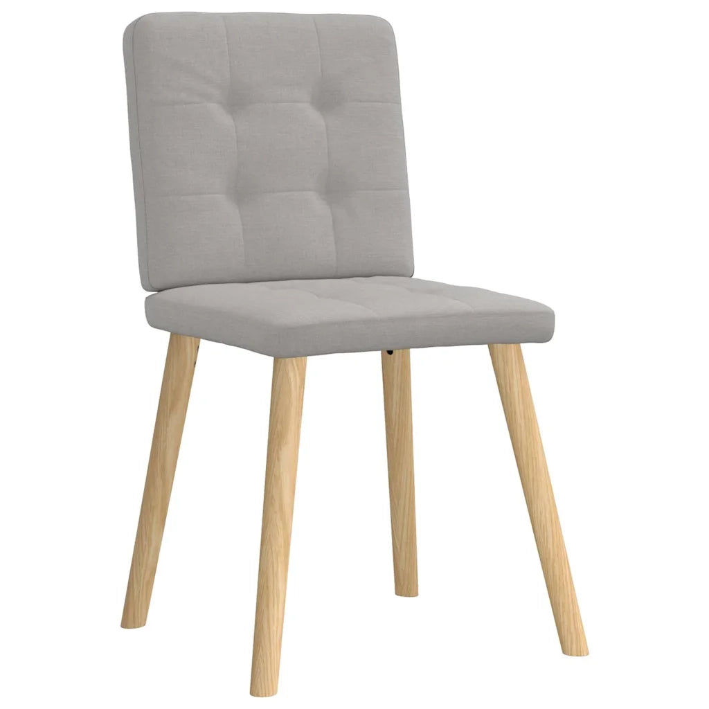 Sedie da Pranzo 6 pz Grigio Nuvola in Tessuto 3315447
