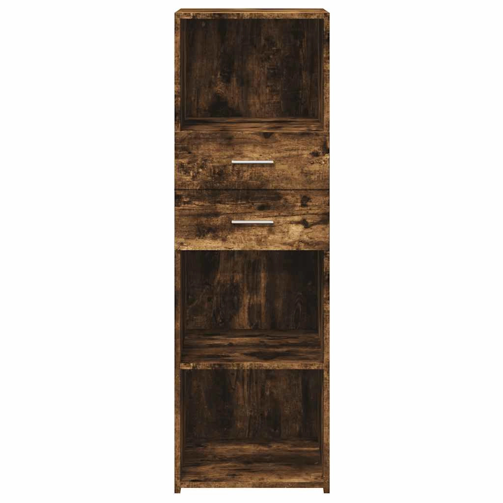 Buffet credenza cassettiera mobiletto mobile contenitore organizer cucina soggiorno salotto alto 40 x 42,5 x 124 cm legno ingegnerizzato marrone 02_0033356