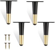 Sostegni per mobili - Design moderno - Nero oro - Supporto metallico robusto - Adatto per divani e sedie