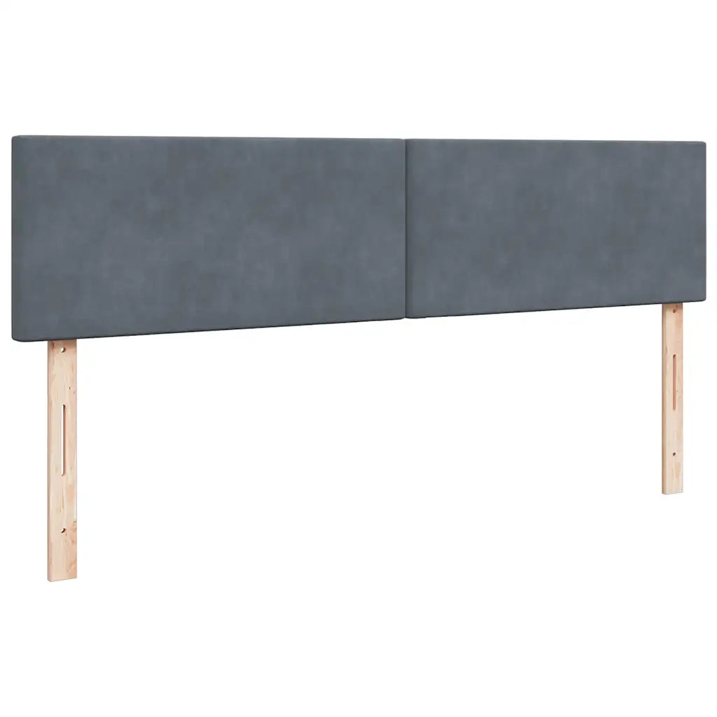 Struttura Letto Pouf con Materassi 200x200 cm Velluto 3312063