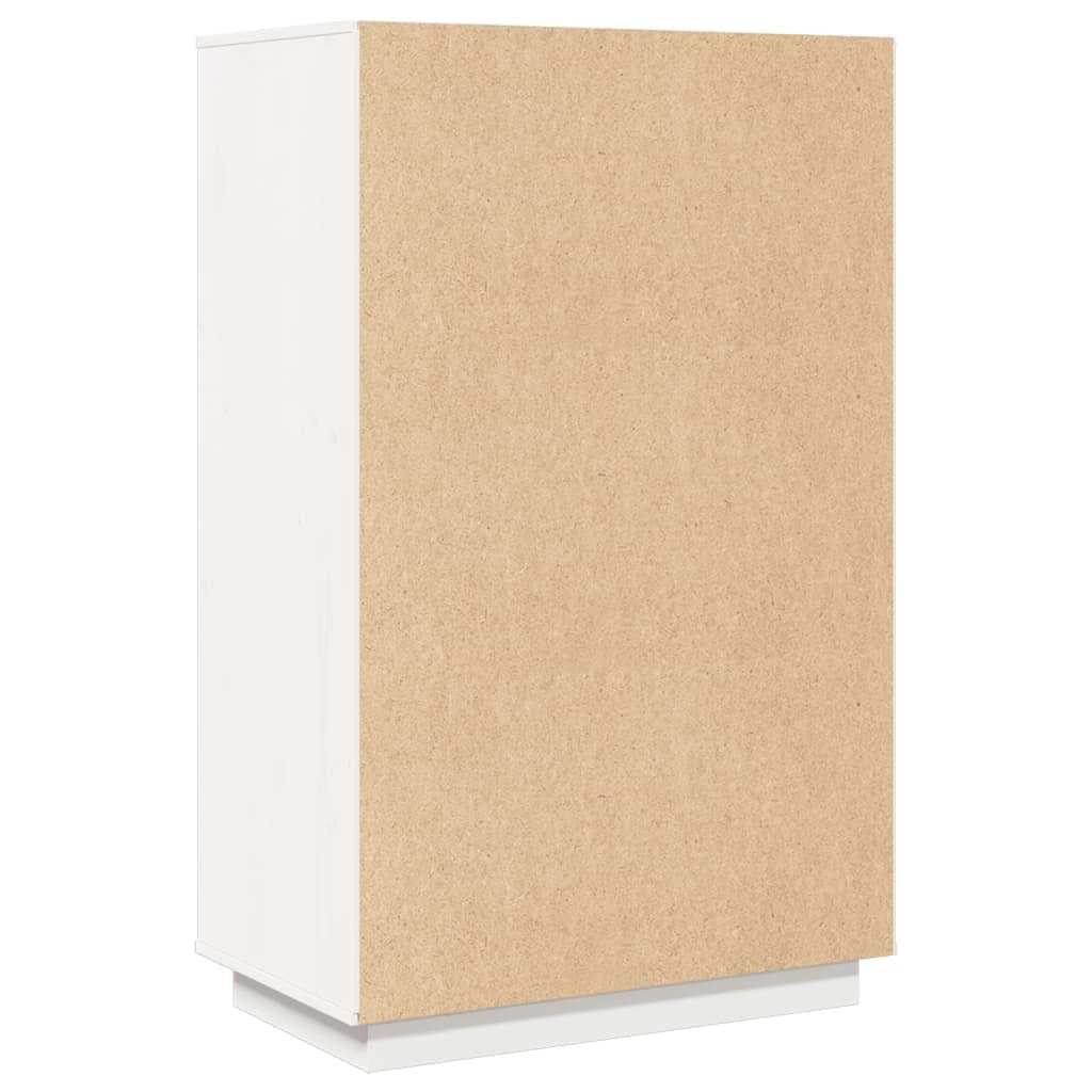 Buffet credenza cassettiera armadio mobile contenitore organizer cucina soggiorno salotto alto 67 x 40 x 108,5 cm legno massello di pino bianco 02_0032479