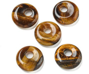 Charms di Edelstelle 20 pezzi - Accessori di Chakra - Set di Perle Naturali Tigrate - Accessori DIY per Gioielli - 14-14,5 mm di diametro