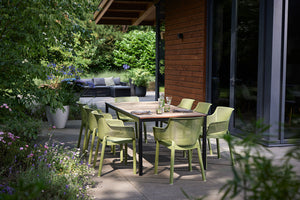 Tavolo da Giardino Keter Porto 200x95x75 cm Deco Coat Piano Effetto Legno Frassino