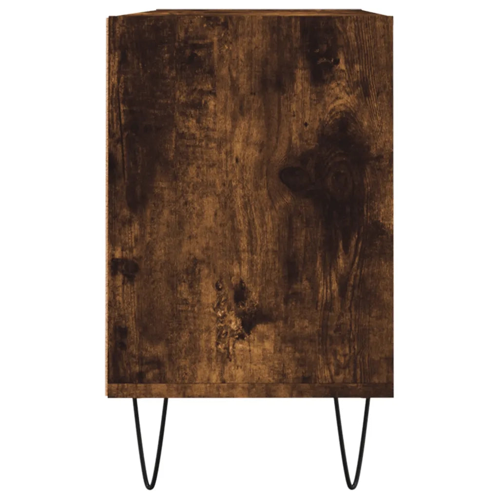 Mobile Porta TV Rovere Fumo 103,5x30x50 cm in Legno Multistrato 826993