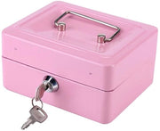 Cassetto di Sicurezza Mini con 6 Compartimenti in Acciaio Inossidabile con Chiusura a Chiave