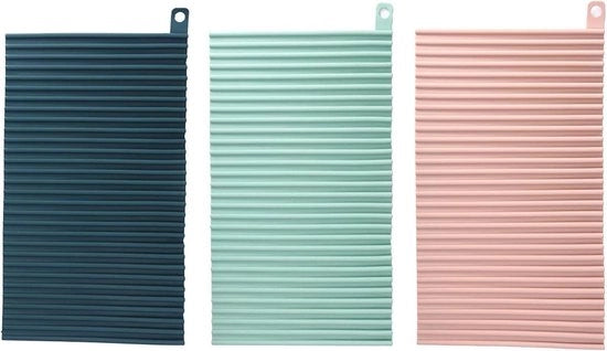 Matrice di drenaggio per piatti - antiscivolo e resistente al calore - mat di silicone - adatto per tavoli di lavoro - resistente a temperature elevate - matrice di drenaggio