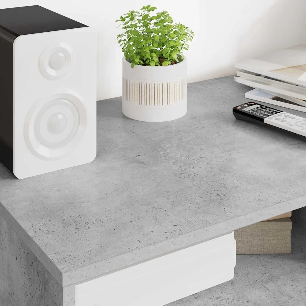 Mobile TV Grigio cemento 100 x 48 x 43 cm Legno multistrato