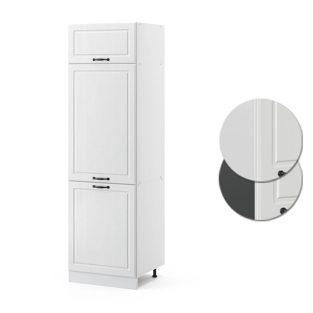 Vicco Armadio frigorifero Bianco casa di campagna 60 cm