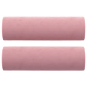 Cuscini Decorativi 2 pz Rosa ?15x50 cm in Velluto CFW9125235