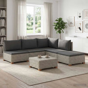 6 pz Set Lounge in Rattan con Cuscini GENDT Rattan naturale 3429871