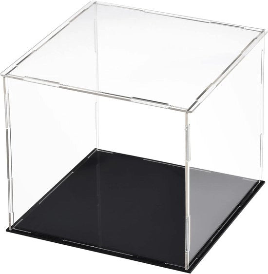 Vetrina acrilica trasparente protezione stoffa impermeabile cassa di esposizione 15x15x15 cm con parole chiave: esposizione, scatola di conservazione