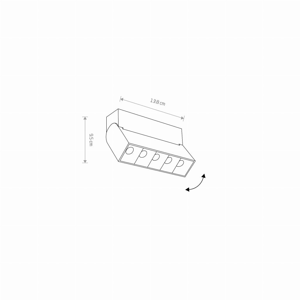Nowodvorski Focus Mini faretto LED 10W 3000K orientabile
