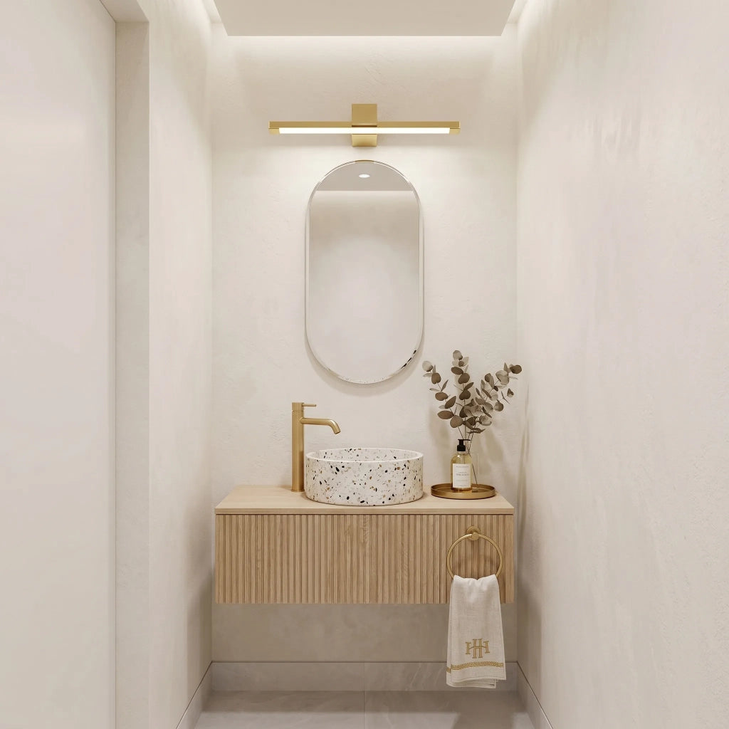 Applique Da Bagno Led Swe044-1w 60cm Gold