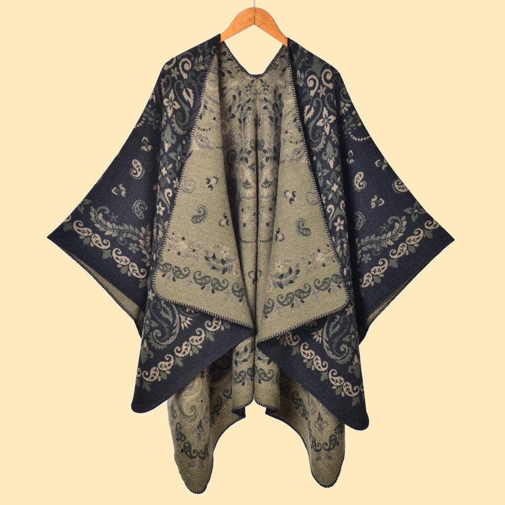 Sciarpa da donna vintage in jacquard con stampa leopardata