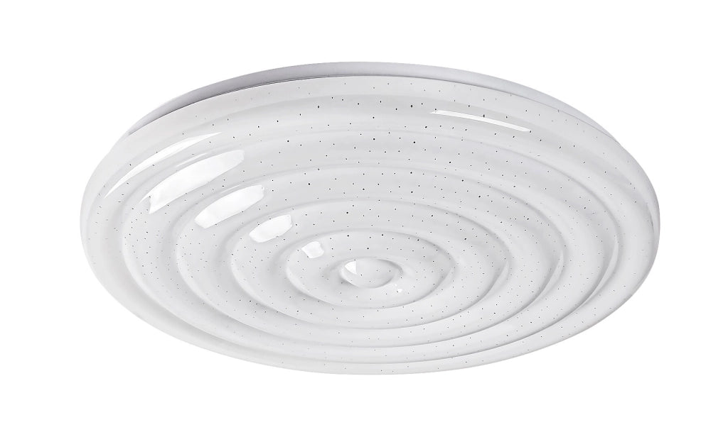 Plafoniera LED tonda 38cm 24W bianca stelle Katina