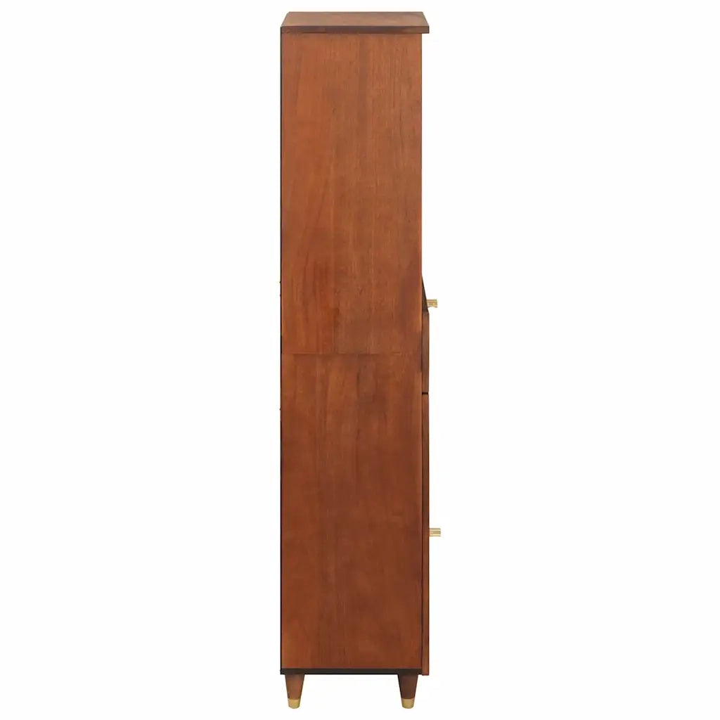 Credenza | Madia | Buffet da pranzo | Armadio da pranzo Marrone 38 x 33,5 x 160 cm Legno di mango massello