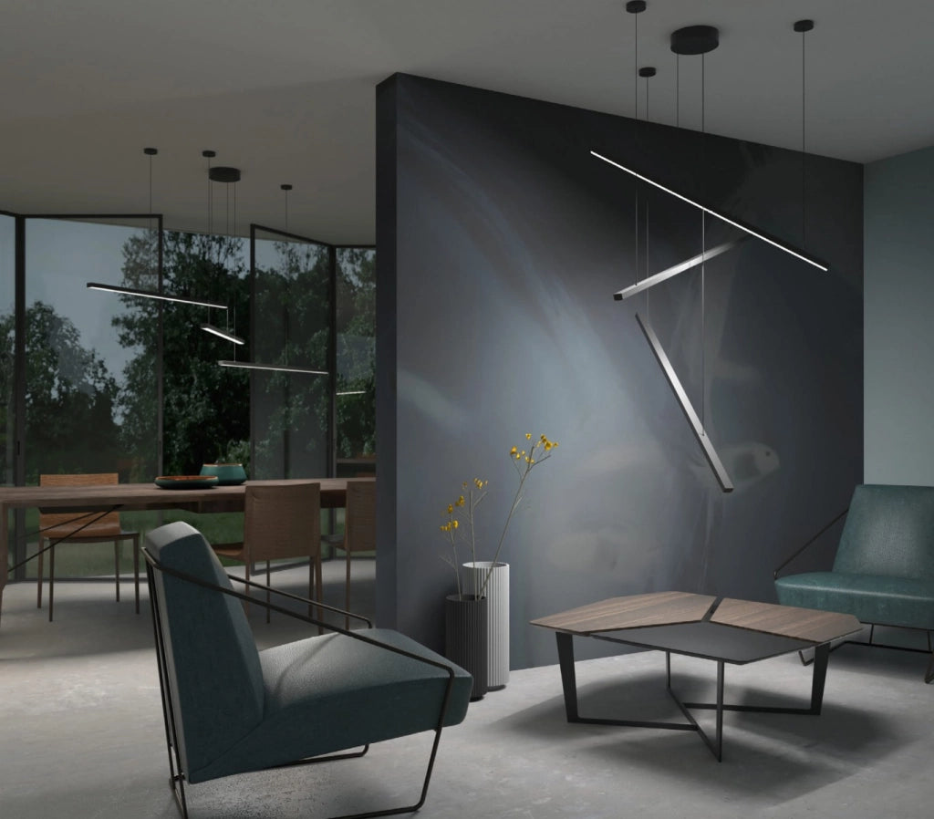 Lampada a sospensione Trio Maxlight LED 36W nera dimmer