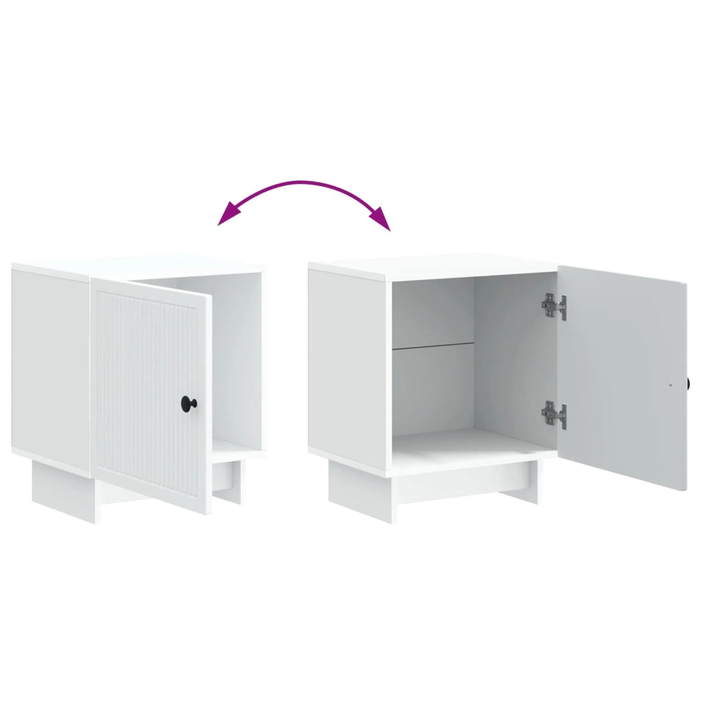 Armadio da Notte 2 pcs Bianco 43 x 34,5 x 50 cm 893876