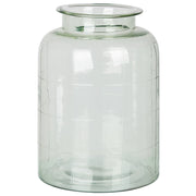 Vaso per fiori in vetro verde chiaro 35 cm decorativo fatto a mano a forma di cilindro da tavolo decorazione per la casa design moderno