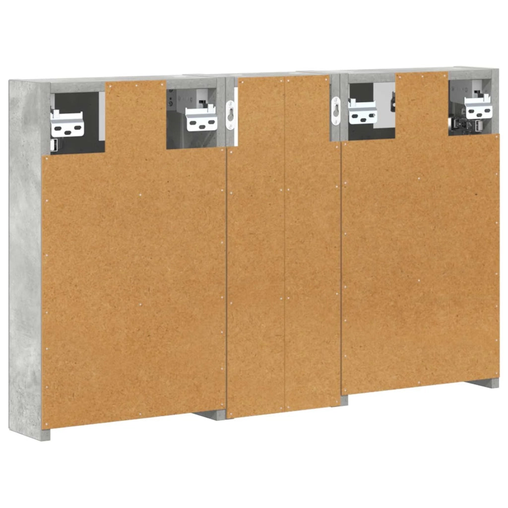 Set di Armadi da Bagno con lo scaffale 3 pcs 80 x 10,5 x 50 cm