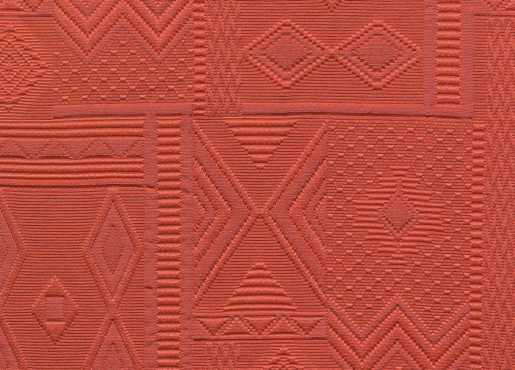 Copritavolo Salotto/Cucina Jacquard Modello Mexico Made In Italy - 140x240 - Arancio