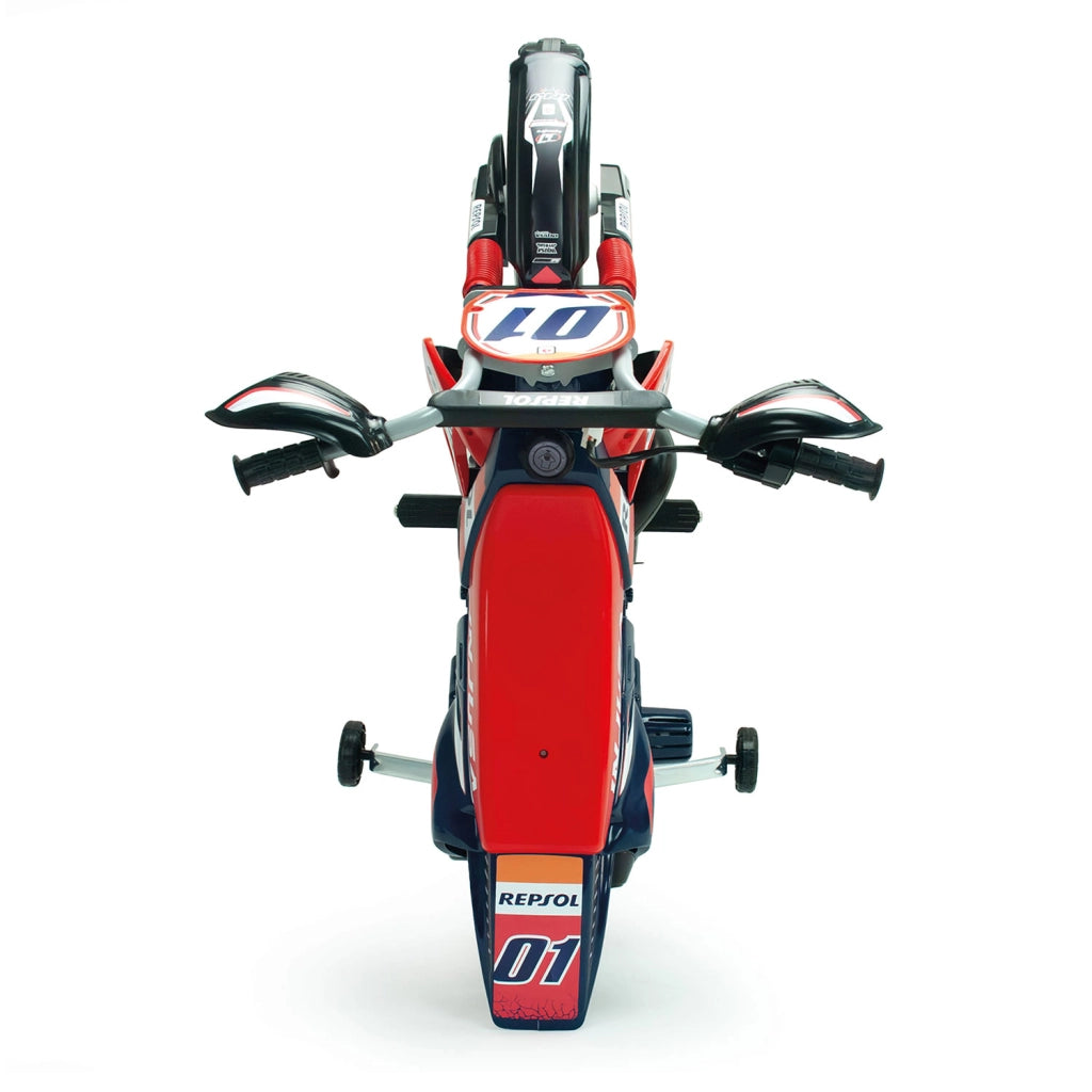 Moto Elettrica per Bambini 6V Cross Repsol Design Sportivo Fino a 6 km/h Blu