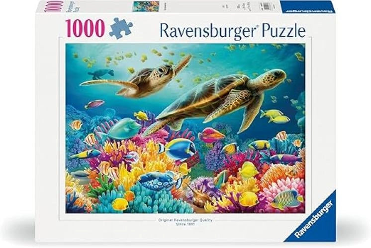 Puzzle 1000 Pezzi Mondo Blu Sottomarino | Puzzle  Con Una Misura Di 70x50,Ravensburger,Età 14+
